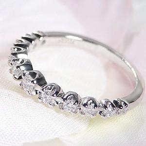 0.3カラット プラチナ エタニティ リング ダイヤモンド  送料無料 pt900 ダイヤ 指輪  エタ 0.3ct グラデーション SIクラス 重ね付け シンプル 定番 CSR0219-pt | Classic CHESS | 01