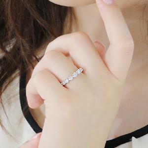 0.3カラット プラチナ エタニティ リング ダイヤモンド  送料無料 pt900 ダイヤ 指輪  エタ 0.3ct グラデーション SIクラス 重ね付け シンプル 定番 CSR0219-pt | Classic CHESS | 02