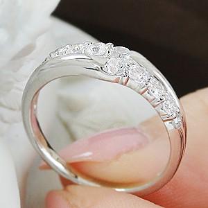 指輪 リング ダイヤモンド プラチナ レディース エタニティ ダイヤ 送料無料 10石 指輪 pt900 10粒 テンダイヤモンド 10周年 10年 0.5カラット 0.5ct CSR0221-pt | Classic CHESS | 01