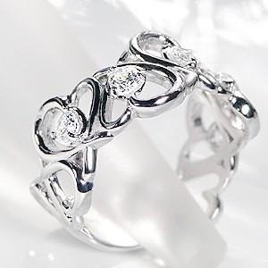 ダイヤモンド オープンハート リング ハート 送料無料 プラチナ 指輪 ダイヤ 可愛い 0.5カラット pt900 0.5ct 人気 おすすめ ダイア プレゼント CSR0225-pt | Classic CHESS | 01