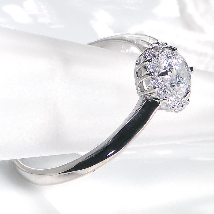 PT950 リング ダイヤモンド  一粒 レディース プラチナ 大粒 クリスマス プレゼント 0.64ct  SI2 GOODカット クラシックチェス CSR0228 | Classic CHESS | 01