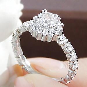 Pt ダイヤモンドリング　プラチナ　ダイヤ　一粒石 Classic CHESS（クラシックチェス） プラチナ 0.3カラット一粒