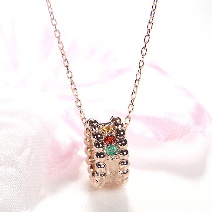 ベビーリング 指輪 ゴールド 出産祝い 誕生石 beby ring カラーストーン ギフト 出産 誕生 K18 YG PG WG 3色 ファーストジュエリー 送料無料  クラシックチェスの画像