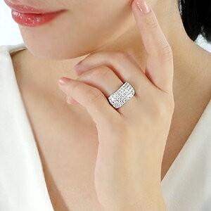 指輪 リング ダイヤモンド パヴェ プラチナ pt950 豪華 1ct エタニティ プレゼント 誕生日 クリスマス 結婚 婚約 pave 上品 CSR0266-pt | Classic CHESS | 02