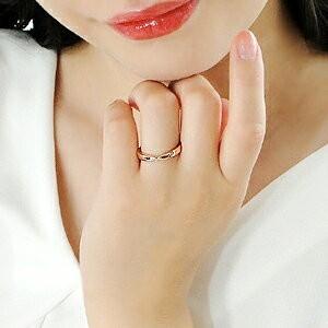 K18PG 地金リング 指輪 レディース メンズ ユニセックスリング ペアリング ユニセックス 男女兼用 ピンクゴールド 18金 18k シンプル 結婚 CSR0283-18Pの画像