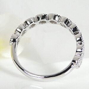 ダイヤモンド リング ハーフエタニティ pt950 ミル打ち  SIクラス 0.70ct 人気 可愛い 0.7 プラチナ 指輪 レディース ジュエリー CSR0284-PTの画像