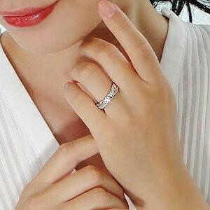 指輪 リング ダイヤモンド プラチナ 0.42ct レディース プレゼント クリスマス 誕生日 ジュエリー プレゼント CSR0292-Ptの画像