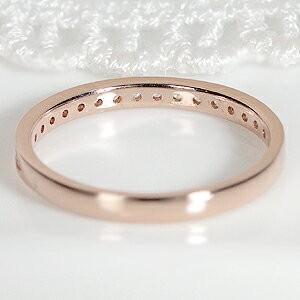 ダイヤモンド リング ハーフエタニティ K18PG  ピンクゴールド  0.15ct 細身 可愛い 人気 ダイヤモンドエタニティ 重ね着け CSR0295-18p | Classic CHESS | 06