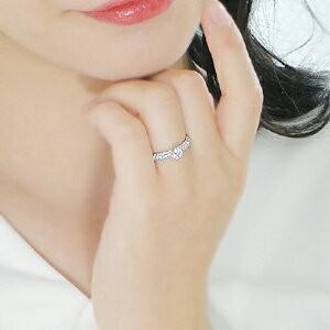 pt950 ダイヤモンド リング 0.3ct SI-Good 大粒 婚約 指輪 ダイヤ 一粒 プラチナ パヴェ ダイア ４本爪 プレゼント 結婚 bridal エンゲージ CSR0306-pt｜classicchess｜03