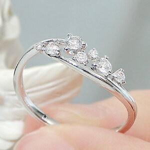 4C プラチナ950ウェーブリング ダイヤモンド Classic CHESS（クラシックチェス） pt950 ダイヤモンド ウエーブ