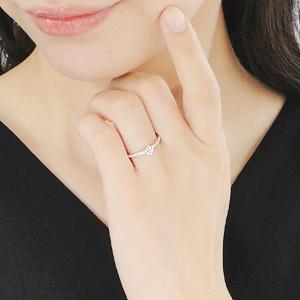 指輪 ダイヤモンド レディース pt950 一粒 イエローゴールド VS プレゼント CSR0326-pt | Classic CHESS | 03