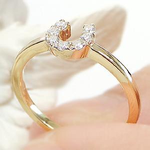 Classic CHESS（クラシックチェス） K18YG 馬蹄 ダイヤモンド ピンキー