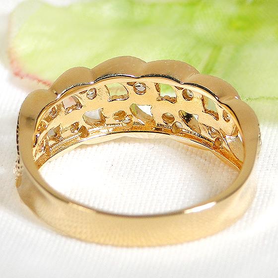 クラシックチェス　k18 ダイヤモンド　リング　10号 Classic CHESS K18YG テンダイヤモンド ハーフエタニティリング