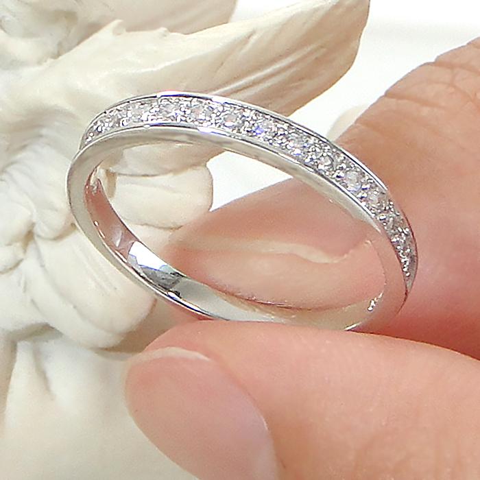 新入荷 未使用 pt950 ダイヤモンド0.30ct ハーフエタニティリング Classic CHESS Pt950 ダイヤモンド ハーフ エタニティ リング