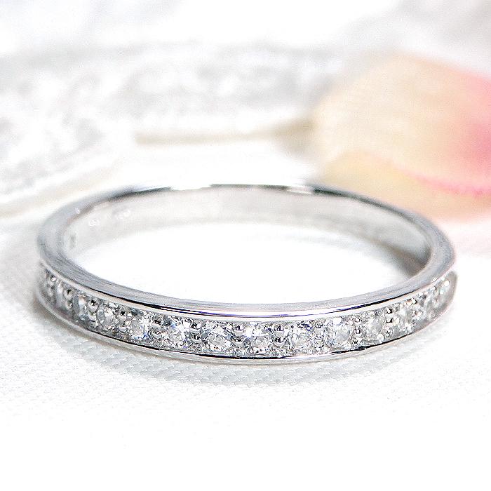 新入荷 未使用 pt950 ダイヤモンド0.30ct ハーフエタニティリング Classic CHESS Pt950 ダイヤモンド ハーフ エタニティ リング