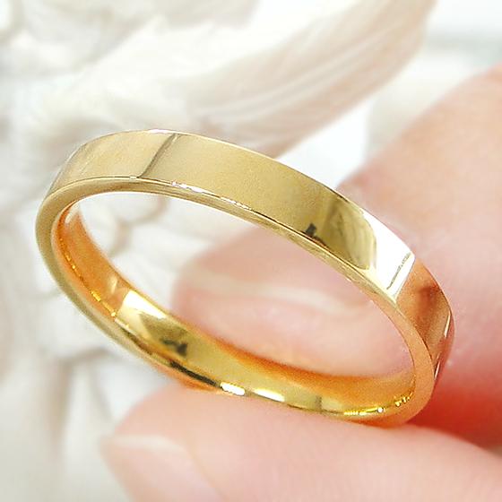 18K ゴールド　リング　4g シンプル　18金　指輪　刻印有り 18金 リング レディース 指輪 ゴールド シンプル ペアリング