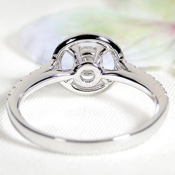 指輪 リング ダイヤモンド プラチナ Pt950 0.47ct ヘイロー 丸 円 0.2カラット 丸 上品 人気 エレガント 可愛い ギフト PT csr0344-pt | Classic CHESS | 04