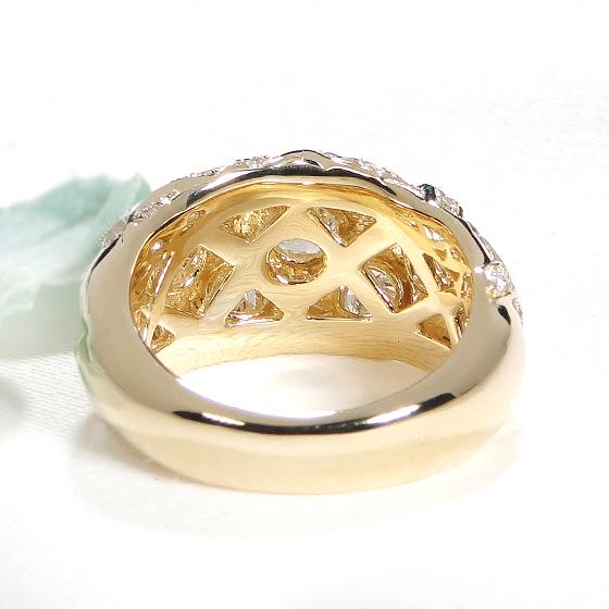 K18YG ダイヤモンド リング Gカラー VS2 VG 2.9ct 送料無料 保証書 ダイヤ 人気 イエロー ゴールド 2.9カラット 指輪 レディース ジュエリー ダイア CSR0364-18Y | Classic CHESS | 05