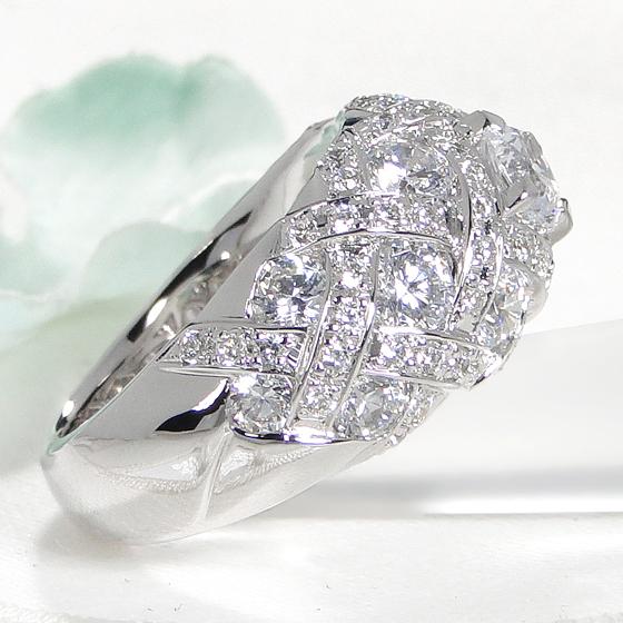 Pt950ダイヤモンドリング Classic CHESS（クラシックチェス） Pt950 ダイヤモンド リング G