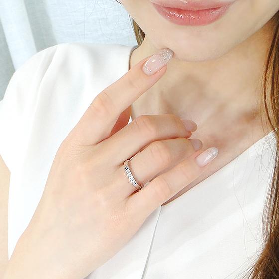 Pt950 ダイヤモンド エタニティ リング 0.1ct 送料無料 ダイヤ 人気 
