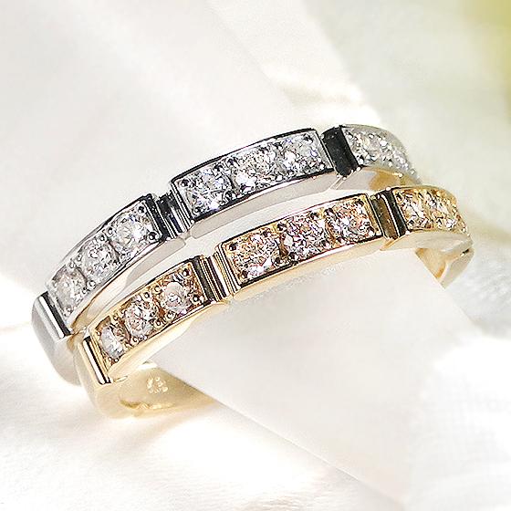 Classic CHESS Pt950 K18YG 0.3ct ダイヤモンド エタニティ Classic CHESS Pt950 K18YG 0.3ct ダイヤモンド エタニティ
