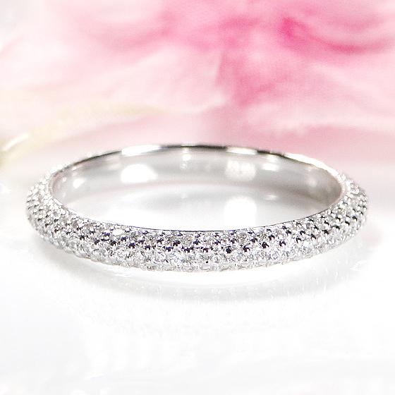 【タイムセール】Pt ダイヤモンドリング 結婚指輪】Pt999 ダイヤモンド リング＜Wish upon a star