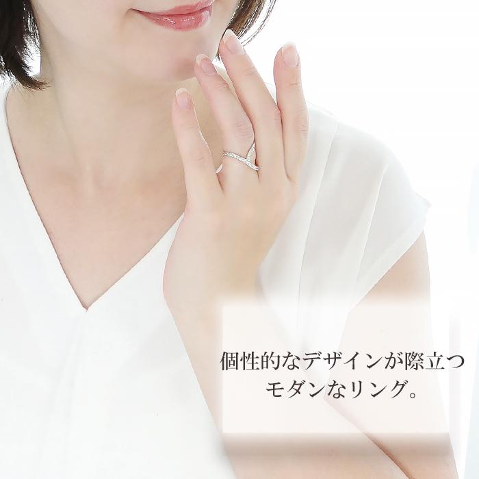 Pt950 K18PG ダイヤモンド デザインリング 0.3ct 送料無料 ダイヤ プラチナ ダイアモンド ピンクゴールド デザインリング ダイア 人気 指輪 Pt950 CSR0390の画像