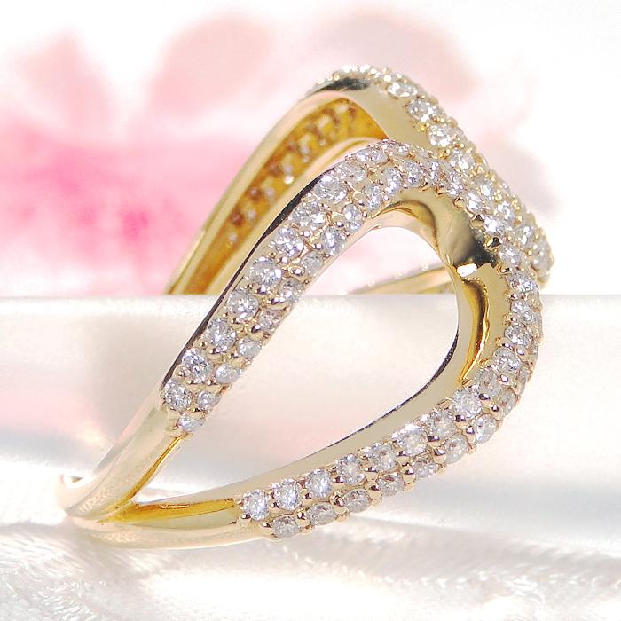 Classic CHESS（クラシックチェス） Pt950 K18YG ダイヤモンド リング