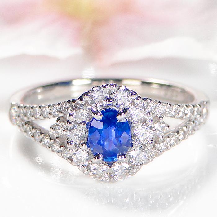 Pt950 K18YG サファイア ダイヤ リング 送料無料 ダイヤ プラチナ ゴールド ダイアモンド サファイヤ フラワー 花 ダイア ダイアモンド ゴールド 指輪 CSR0398 | Classic CHESS | 03