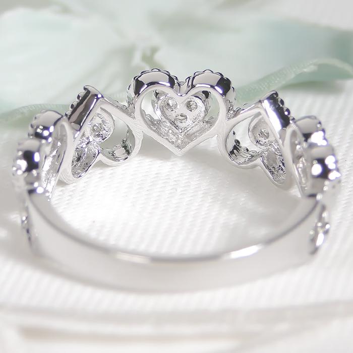 LION HEART【K18PG×SV950】ダイヤモンド リング Classic CHESS（クラシックチェス） Pt950 K18PG ダイヤモンド ハート