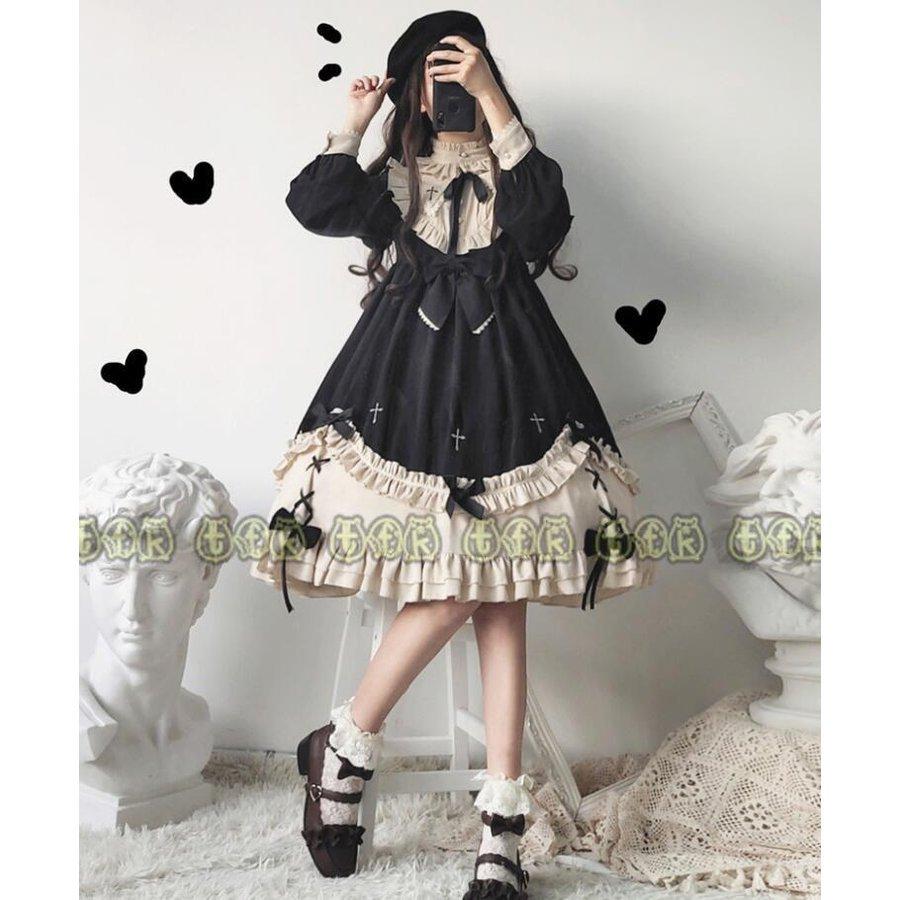 ロリータ ワンピース エレガント 七分袖 ゴシック 優雅 レッド 優雅 可愛い ブラック 可愛い 七分袖 Mtbd K2218 ロング ゴスロリ Classicfasion ドレス メーカー直販店