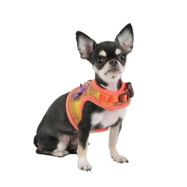 【50％OFF】【PINKA　ピンカホリック】HOT　PLAID　PINKA胴輪　犬　ハーネス |  | 01