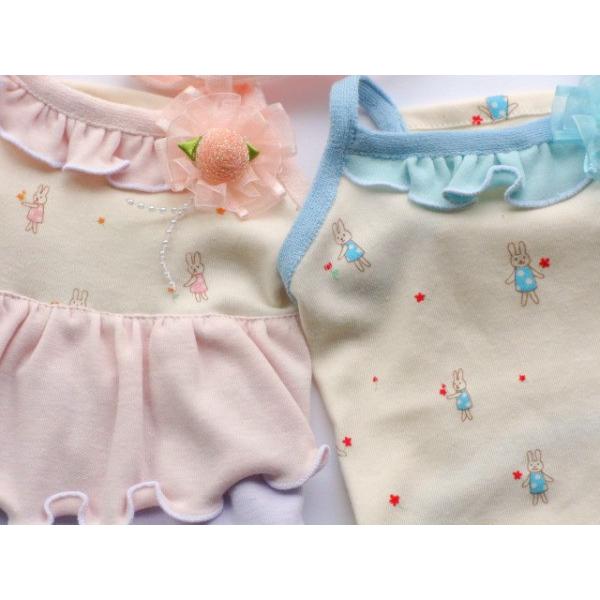 うさちゃんの３段フリルキャミワンピ　SS〜M　犬　ワンピース |  | 01