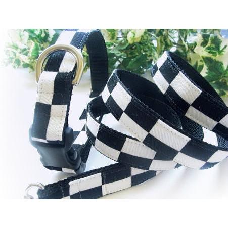 【20％OFF】【市松模様】S　犬　首輪＆リードセット | 