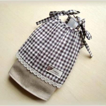 ギンガムチェックチュニックワンピ 　SS〜Ｌ　犬　ワンピース |  | 01