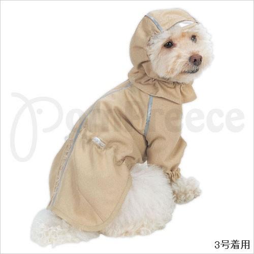 【50％OFF】前足付背開きイングランドレインコート（2473）　２号〜４号　犬　レインコート　ポンポリース |  | 01