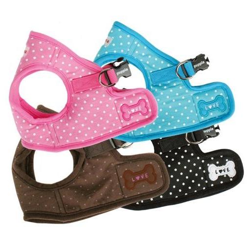 【50％OFF】【PUPPIA パピア】ドッティ胴輪（ハーネス）　S〜L（AH301） | 