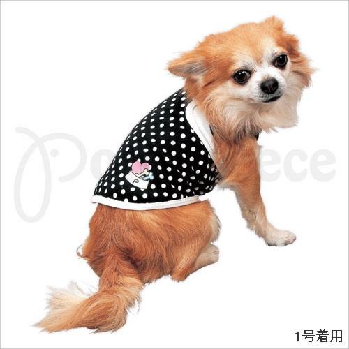 【￥980均一】ＣＯＯＬ加工付ドットプリント重ね着風ドレス 1〜5号(1933)　犬　服 |  | 01