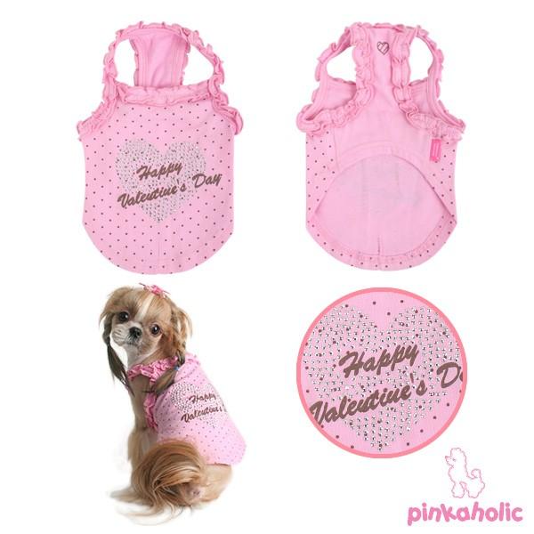 【PINKA　ピンカホリック】MY　VALENTINEキャミソール　犬　服 |  | 01