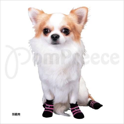 【40％OFF】【犬用靴下】ソックス ハートラインストーン Ｌ(3005)　犬　ソックス　ポンポリース |  | 01