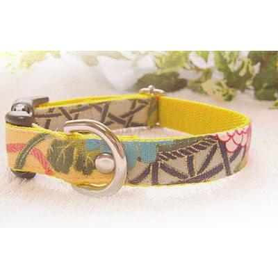 【30％OFF】【四季の華：みかん】M　犬　首輪＆リードセット |  | 01