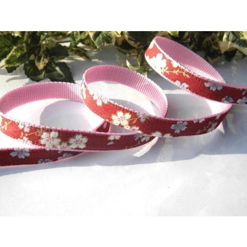 【30％OFF】【枝垂桜：エンジ】S　犬　首輪＆リードセット |  | 01