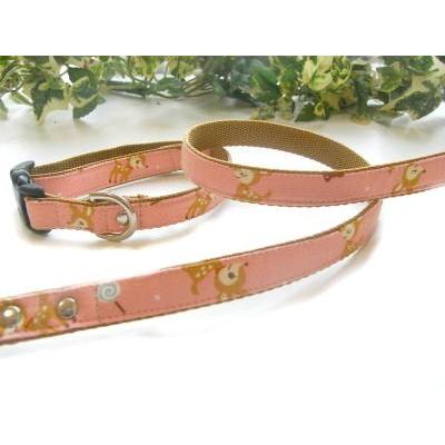 【30％OFF】【バンビ：ピンク】Ｌ　犬　首輪＆リードセット |  | 02