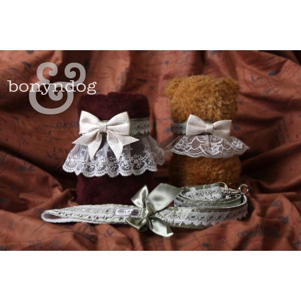 【20％OFF】bonyndog　clara レース カラー＆リードセット　XS〜XL　 | 