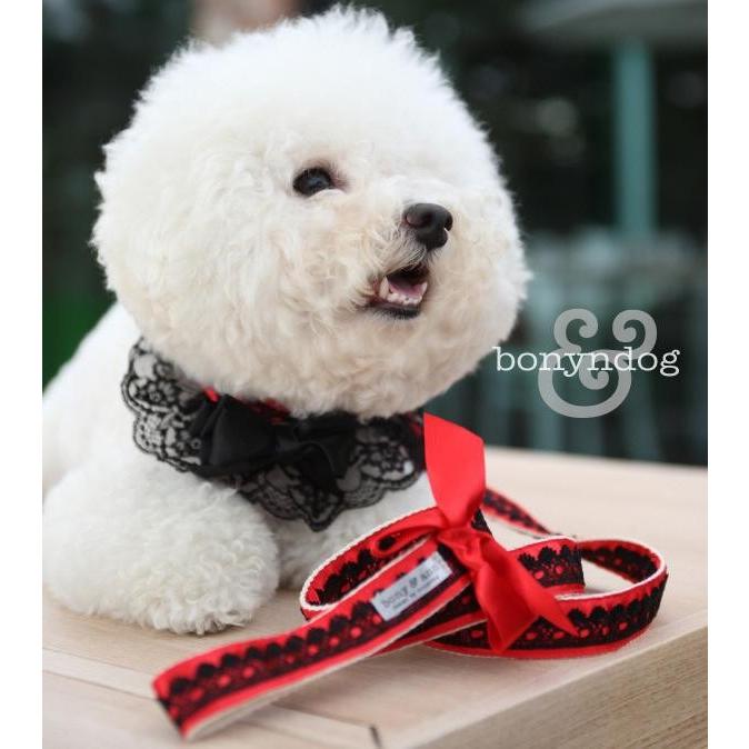 【20%OFF】bonyndog　carmen　レース カラー＆リードセット　XS〜XL |  | 02