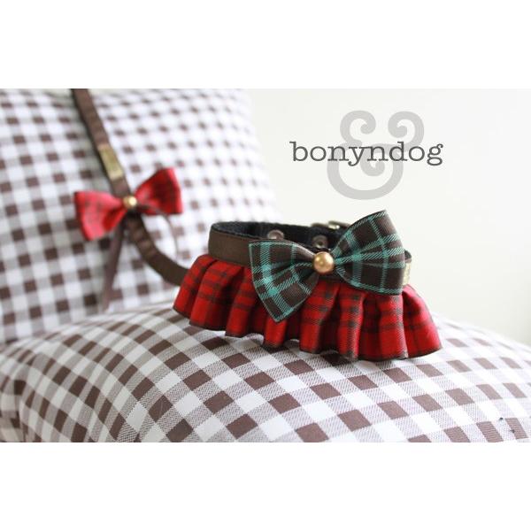 【30％OFF】bonyndog　ショコラベリー　フリルカラー＆リードセット　XS〜XL |  | 01