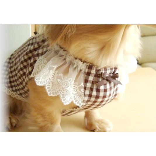 犬服ハンドメイド♪ギンガムチェック・チュニック ギンガムチュニック