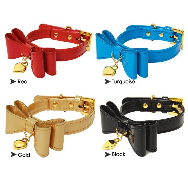 50％OFF】【RADICA*ラディカ】エナメルのリボンカラー M （55010）犬