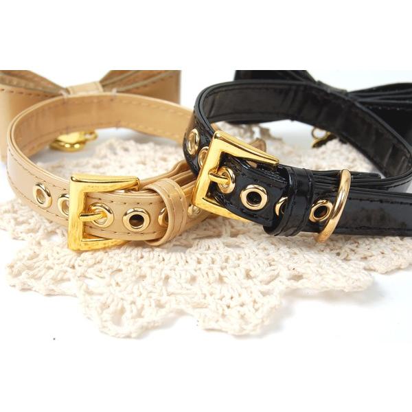 50％OFF】【RADICA*ラディカ】エナメルのリボンカラー M （55010）犬