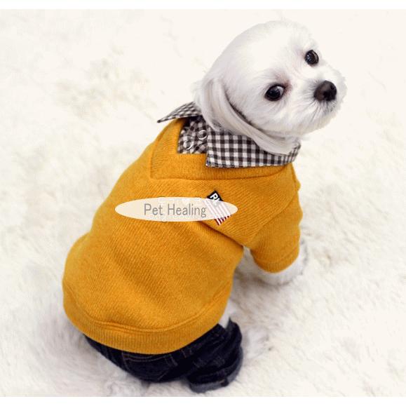 シャツ重ね着風ニット S〜XL 犬 服 : Pet Healing(ペットヒーリング